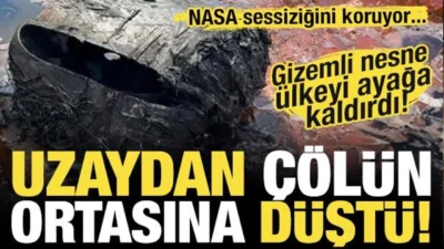 Uzaydan dünyaya düştü! Avusturalya\'yı ayağa kaldırdı...