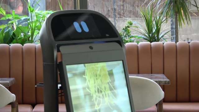 Garson robot merdivenlerden düştü, restoran 3 gün izne yolladı